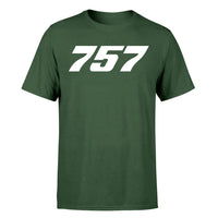 Thumbnail for 757 Flat Text Designed T-Shirts