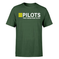 Thumbnail for Pilots They Know How To Fly Designed T-Shirts