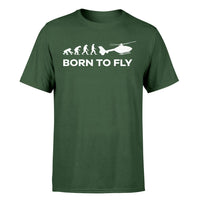 Thumbnail for Born To Fly Helicopter Designed T-Shirts