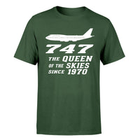 Thumbnail for Boeing 747 - Queen of the Skies (2) Designed T-Shirts
