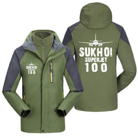 Thumbnail for Sukhoi Superjet 100 & Plane Designed Thick Skiing Jackets