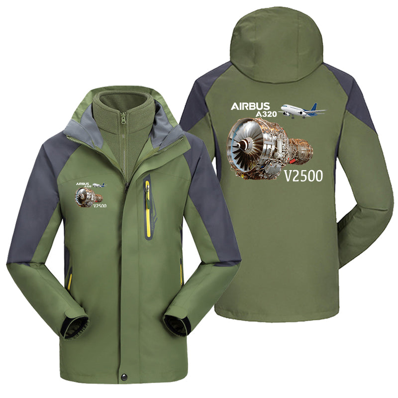 Airbus A320 & V2500 Engine Designed Thick Skiing Jackets