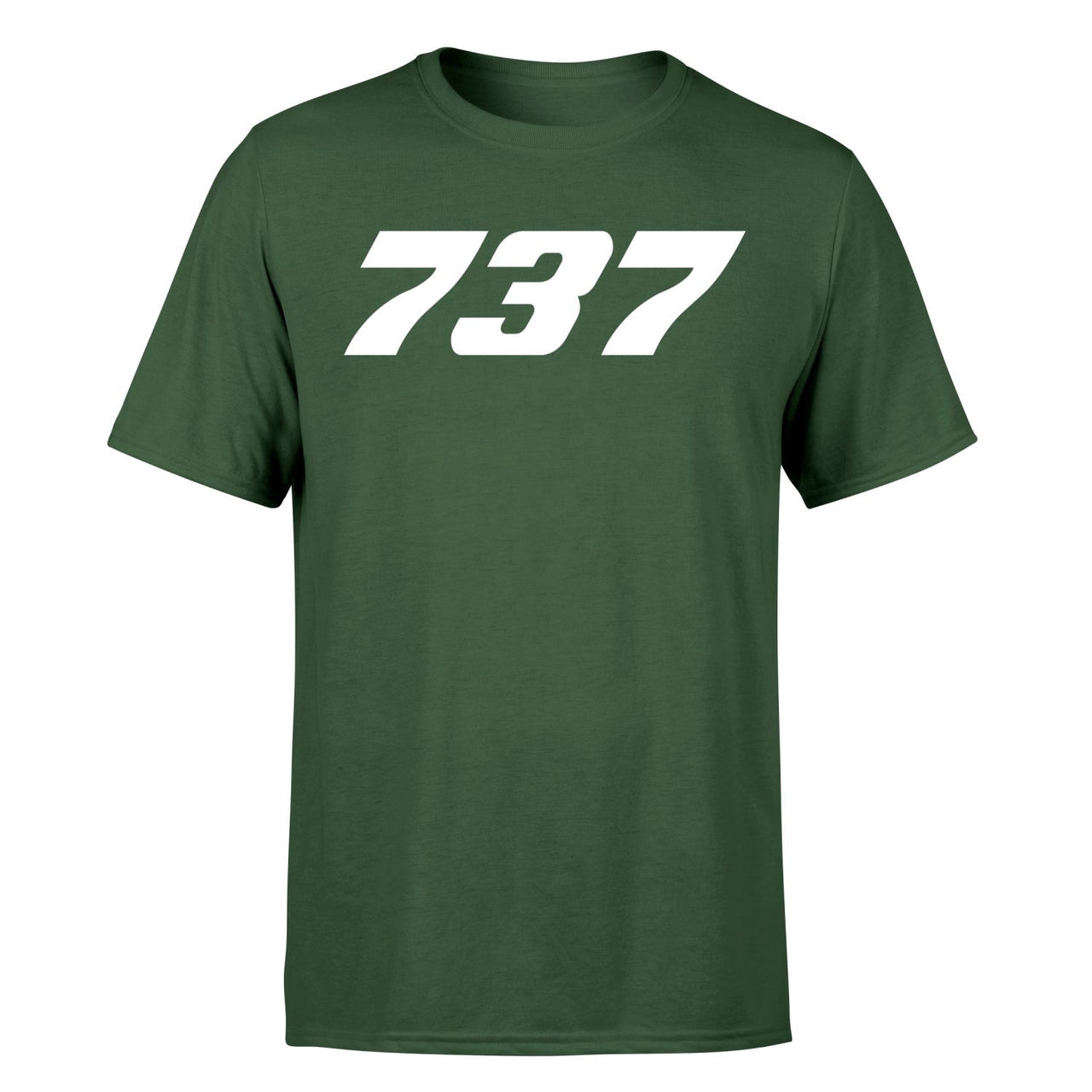 737 Flat Text Designed T-Shirts