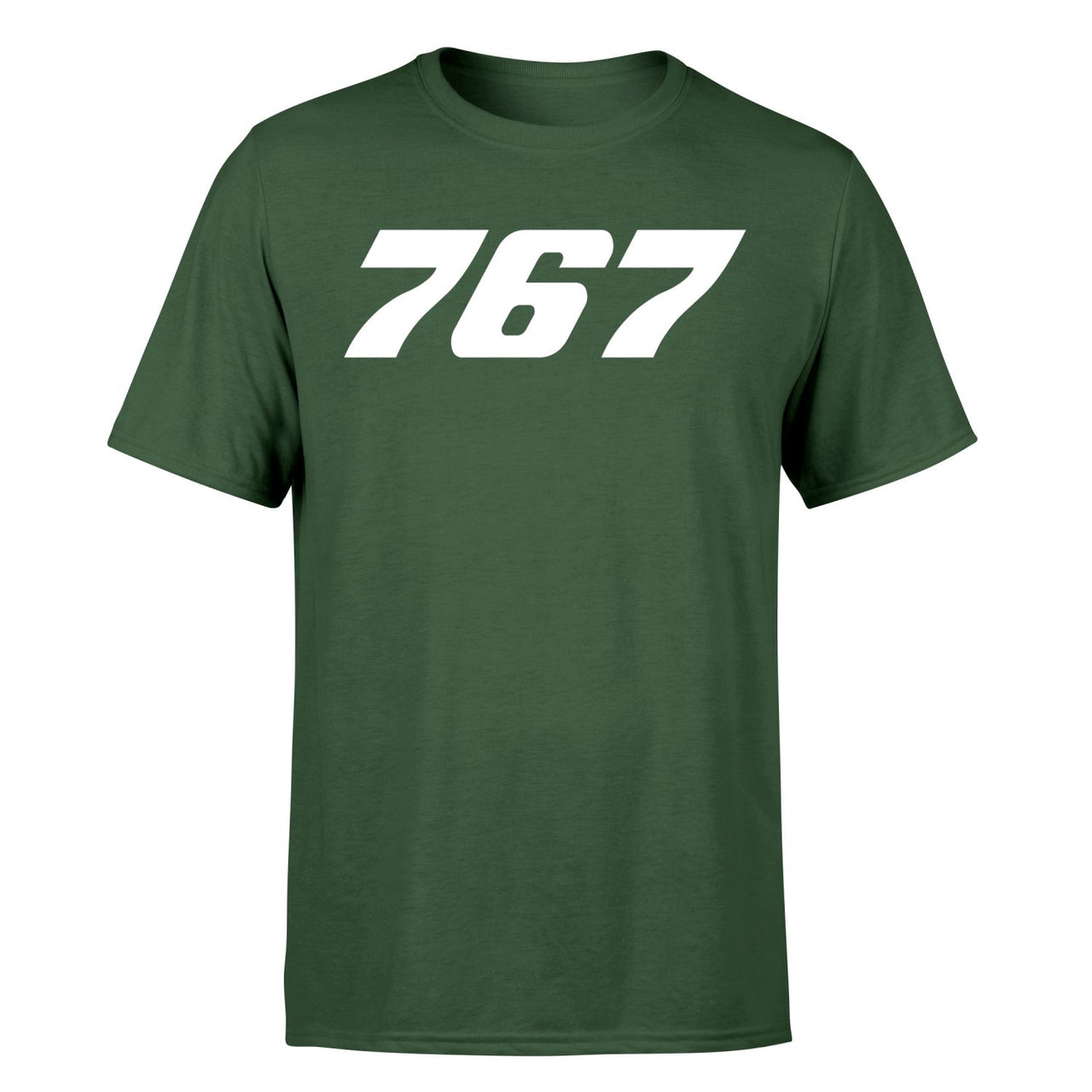 767 Flat Text Designed T-Shirts