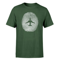 Thumbnail for Aviation Finger Print Designed T-Shirts