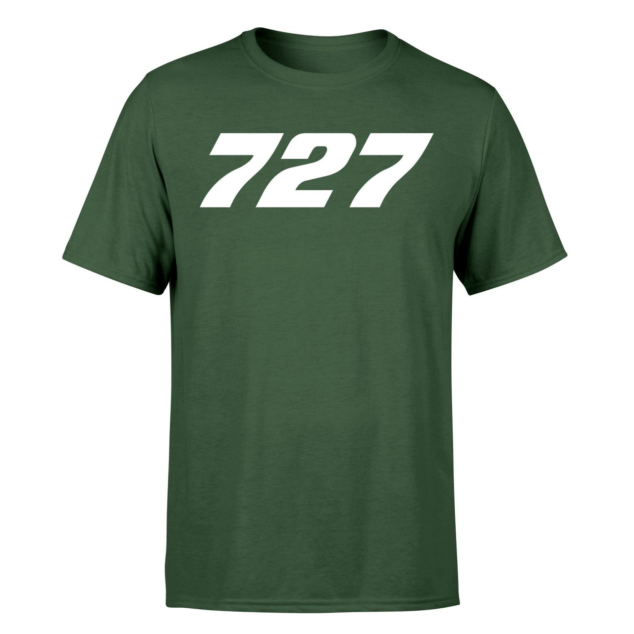 727 Flat Text Designed T-Shirts