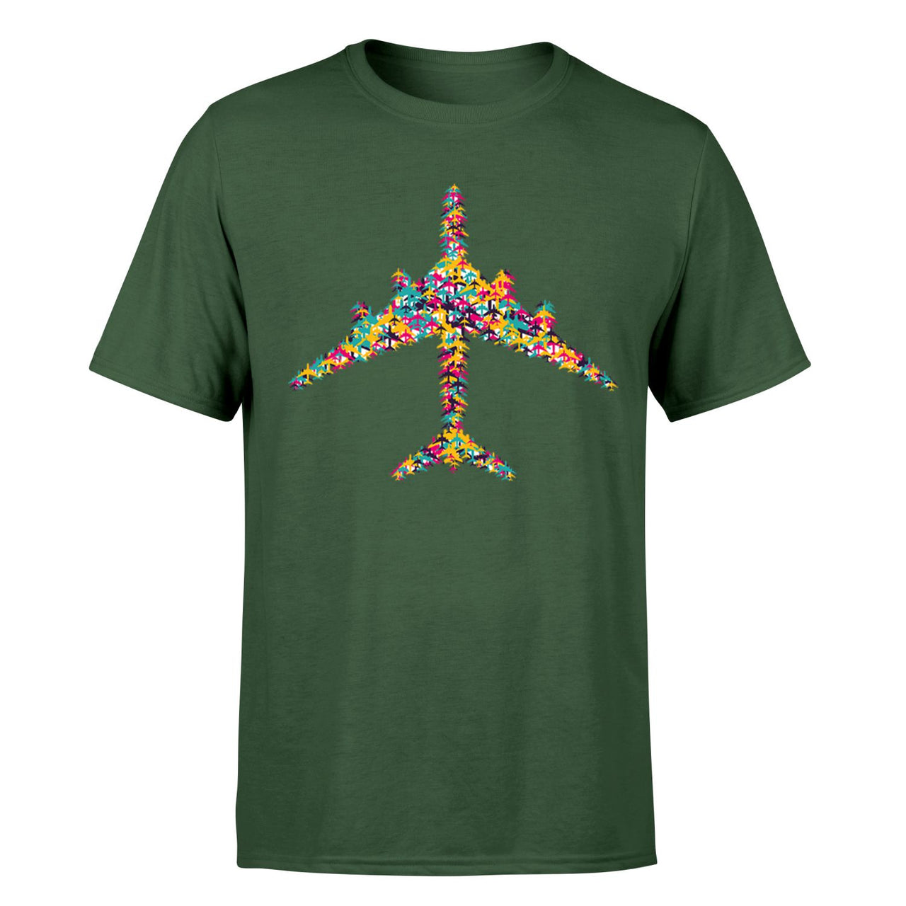 Colourful Airplane Designed T-Shirts