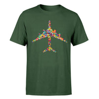 Thumbnail for Colourful Airplane Designed T-Shirts
