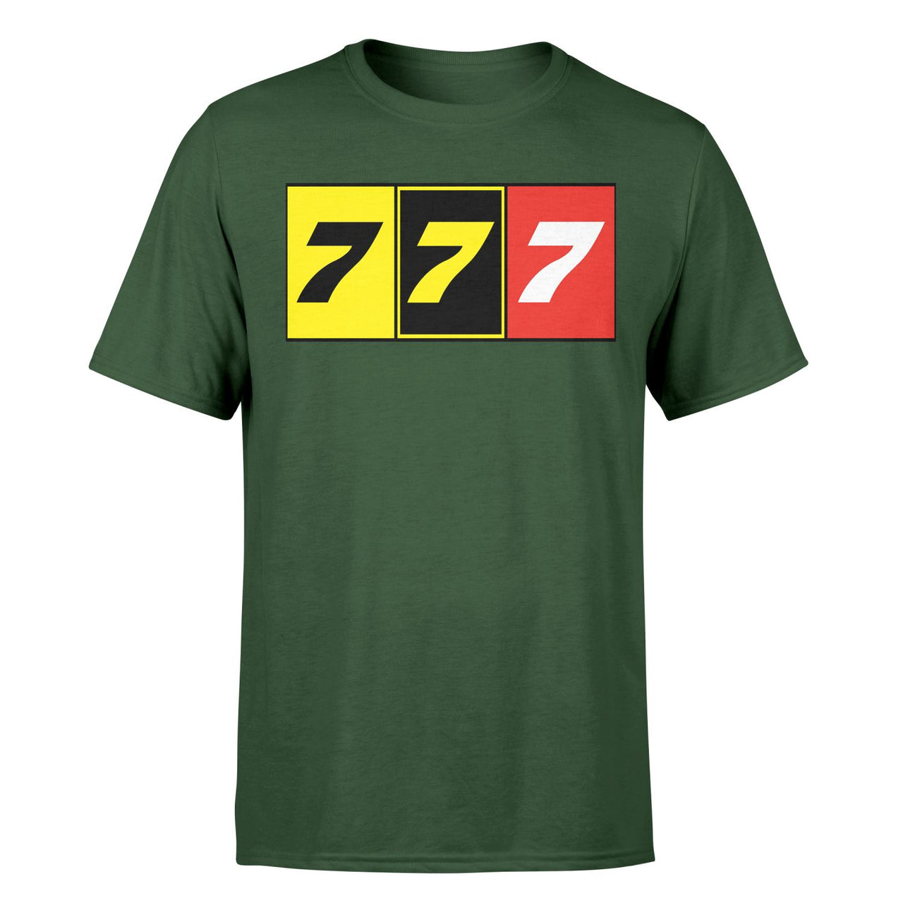Flat Colourful 777 Designed T-Shirts