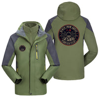 Thumbnail for Fighter Jet 16 - Death From Above Designed Thick Skiing Jackets