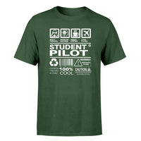 Thumbnail for Student Pilot Label Designed T-Shirts