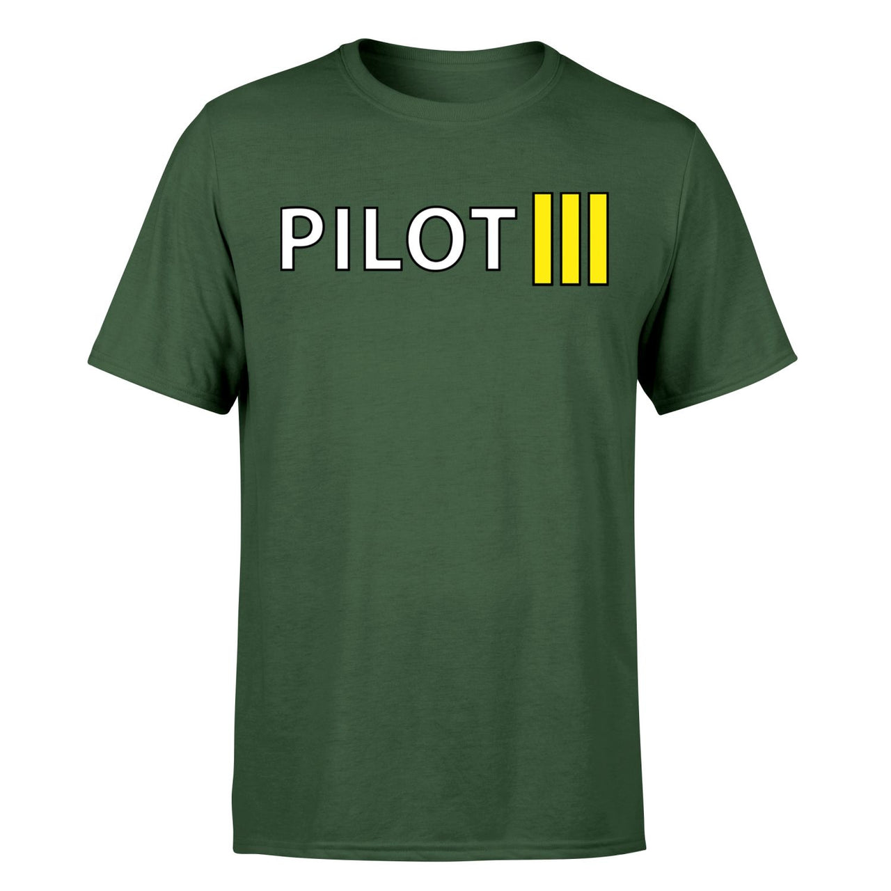 Pilot & Stripes (3 Lines) Designed T-Shirts