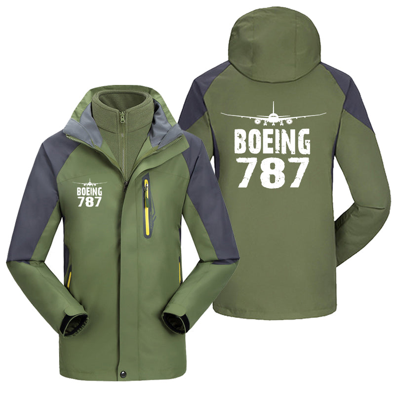 Boeing 787 & Plane Designed Thick Skiing Jackets