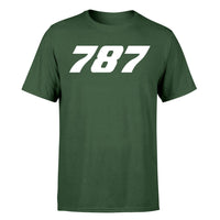 Thumbnail for 787 Flat Text Designed T-Shirts