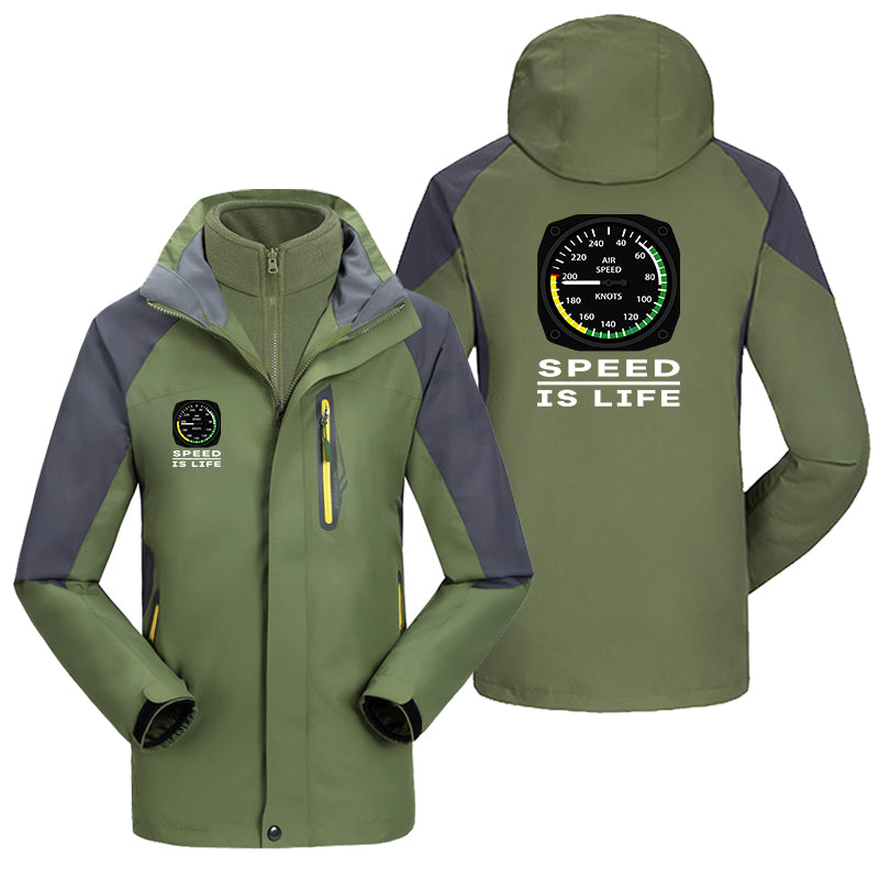 Speed Is Life Designed Thick Skiing Jackets