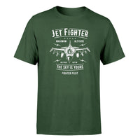 Thumbnail for Jet Fighter - The Sky is Yours Designed T-Shirts