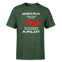 Thumbnail for If You're Cool You're Probably a Pilot Designed T-Shirts