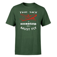 Thumbnail for The Sky is Calling and I Must Fly Designed T-Shirts