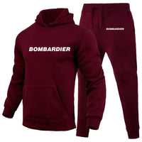 Thumbnail for Bombardier & Text Designed Hoodies & Sweatpants Set