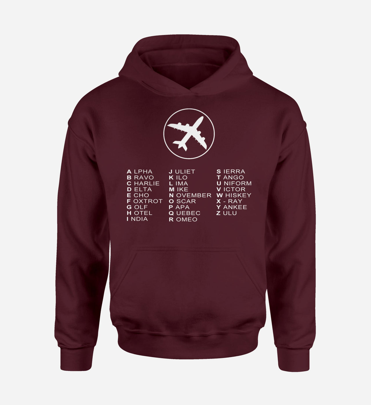 Aviation Alphabet 2 Designed Hoodies