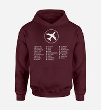 Thumbnail for Aviation Alphabet 2 Designed Hoodies