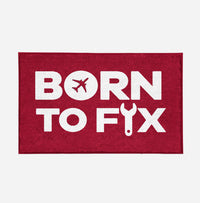 Thumbnail for Born To Fix Airplanes Designed Door Mats