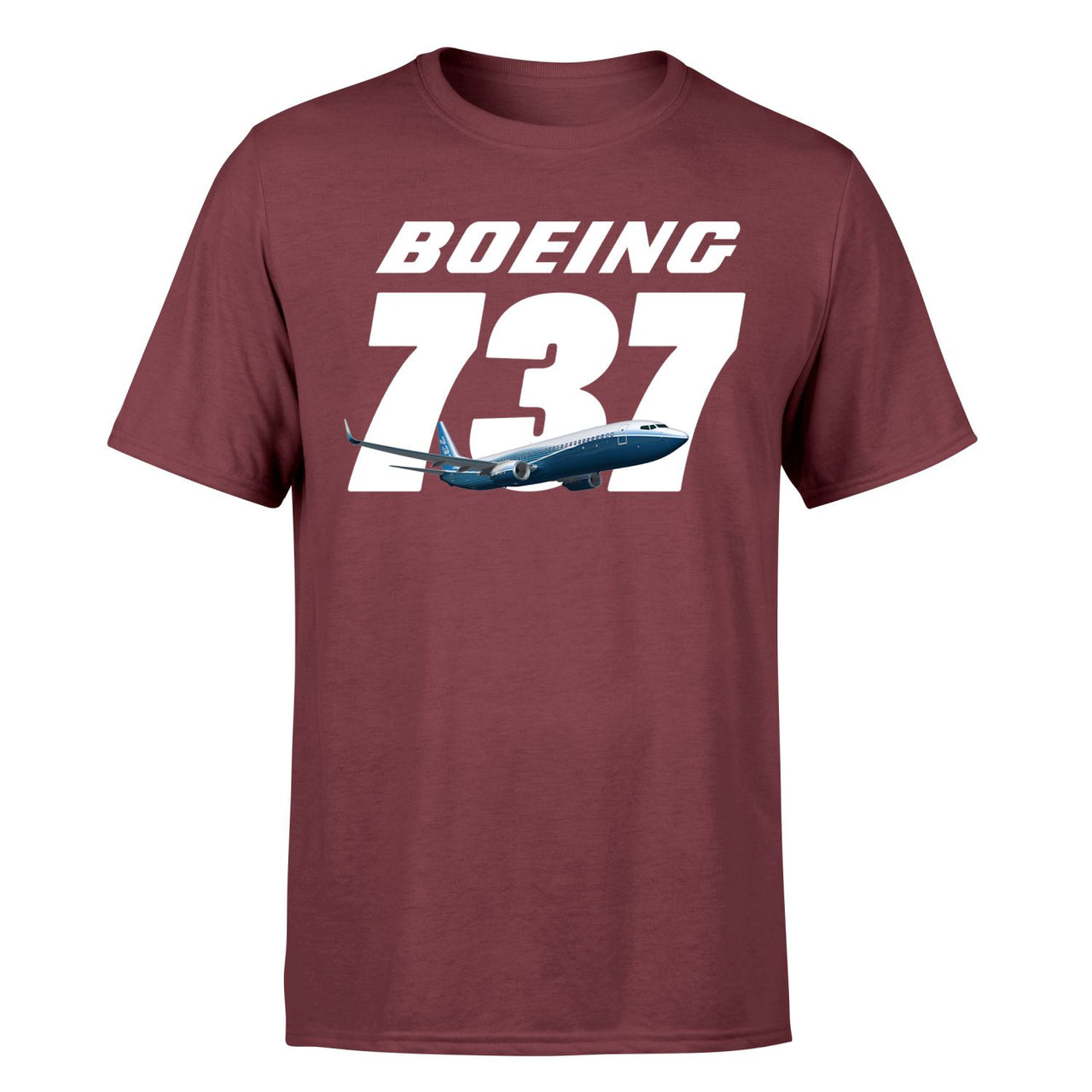 Super Boeing 737+Text Designed T-Shirts