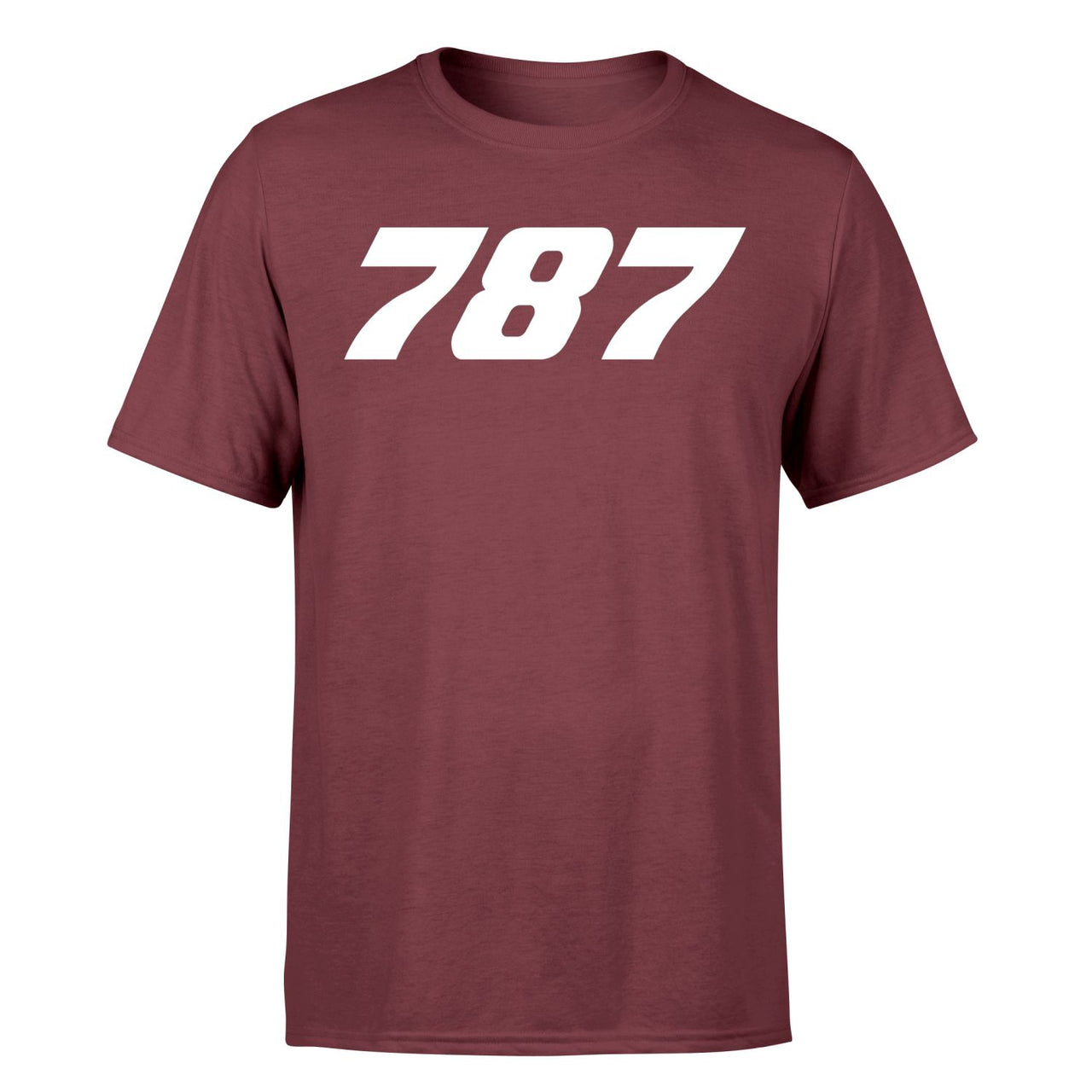 787 Flat Text Designed T-Shirts