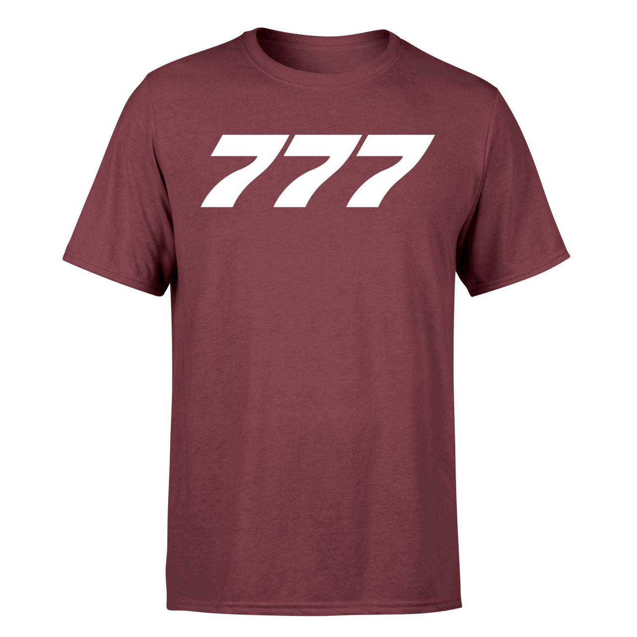 777 Flat Text Designed T-Shirts