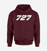 Thumbnail for 727 Flat Text Designed Hoodies