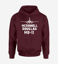 Thumbnail for McDonnell Douglas MD-11 & Plane Designed Hoodies