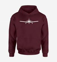 Thumbnail for Piper PA28 Silhouette Plane Designed Hoodies