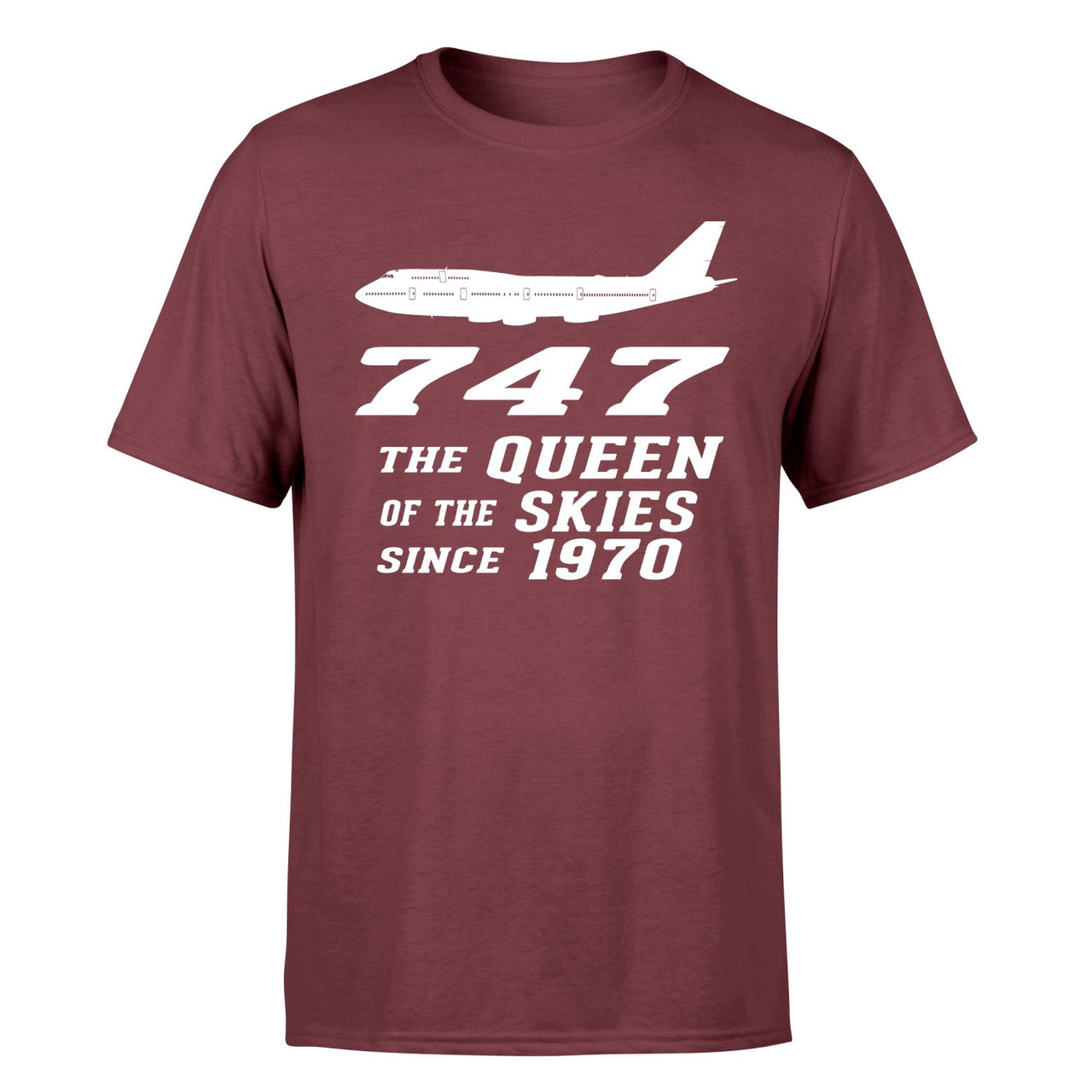 Boeing 747 - Queen of the Skies (2) Designed T-Shirts