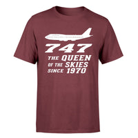 Thumbnail for Boeing 747 - Queen of the Skies (2) Designed T-Shirts