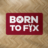 Thumbnail for Born To Fix Airplanes Designed Carpet & Floor Mats