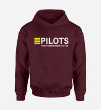 Thumbnail for Pilots They Know How To Fly Designed Hoodies