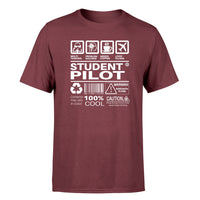 Thumbnail for Student Pilot Label Designed T-Shirts
