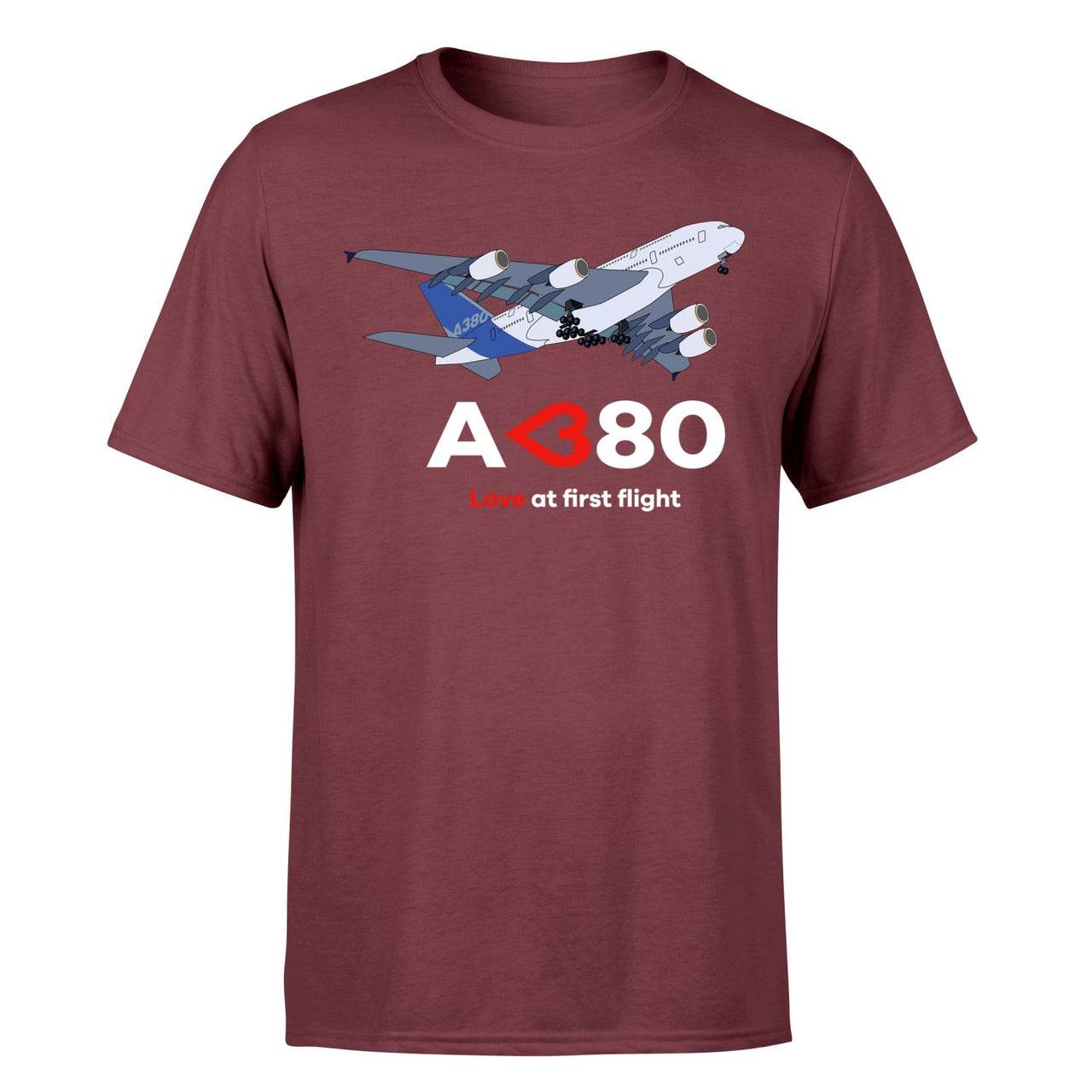 Airbus A380 Love at first flight Designed T-Shirts