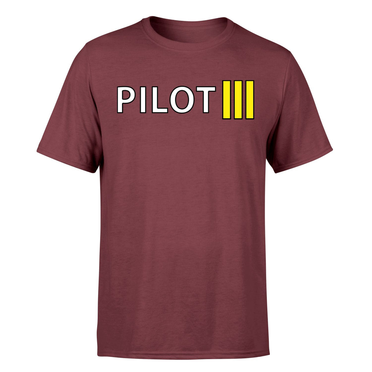 Pilot & Stripes (3 Lines) Designed T-Shirts