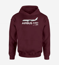 Thumbnail for The Airbus A350 WXB Designed Hoodies
