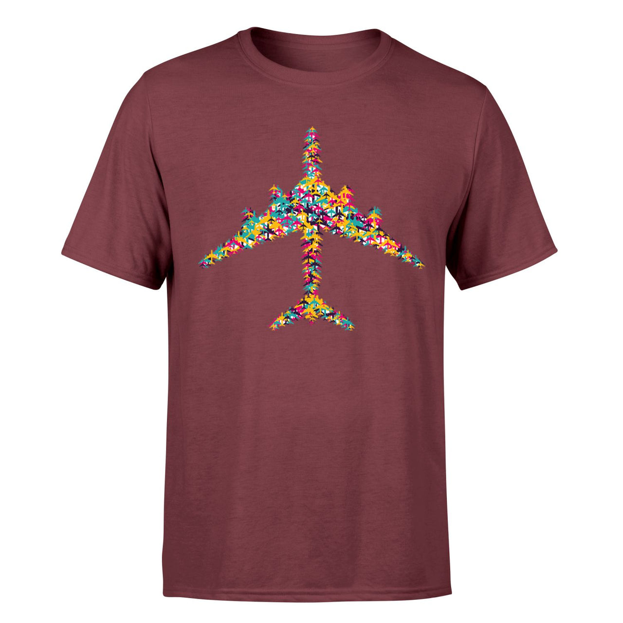 Colourful Airplane Designed T-Shirts