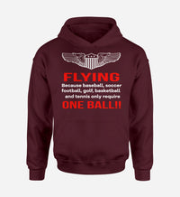 Thumbnail for Flying One Ball Designed Hoodies