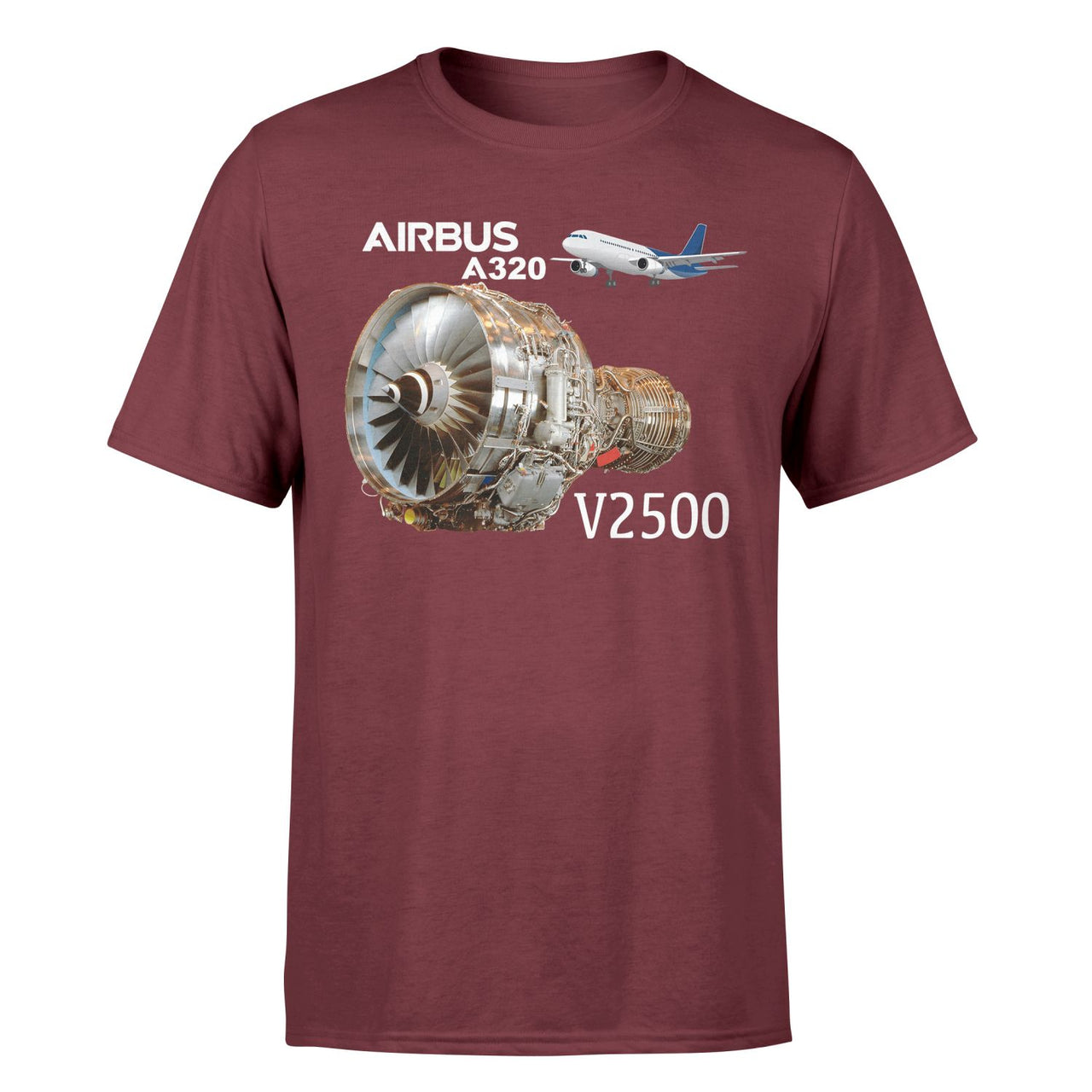 Airbus A320 & V2500 Engine Designed T-Shirts