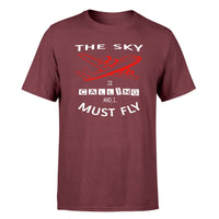 Thumbnail for The Sky is Calling and I Must Fly Designed T-Shirts