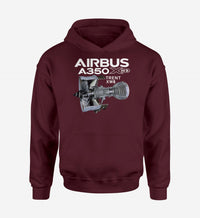 Thumbnail for Airbus A350 & Trent Wxb Engine Designed Hoodies