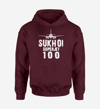 Thumbnail for Sukhoi Superjet 100 & Plane Designed Hoodies
