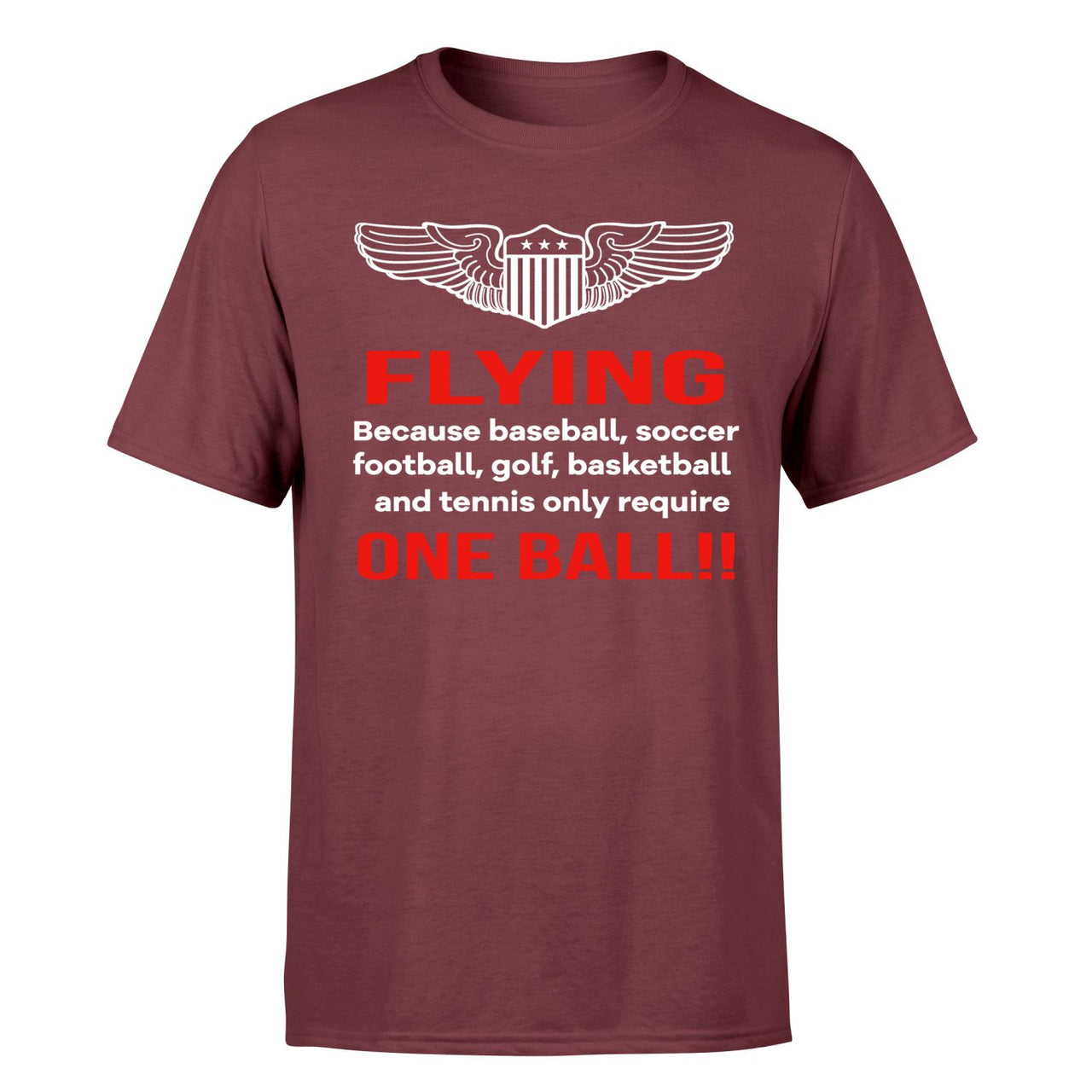 Flying One Ball Designed T-Shirts