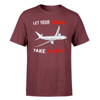 Thumbnail for Let Your Dreams Take Flight Designed T-Shirts