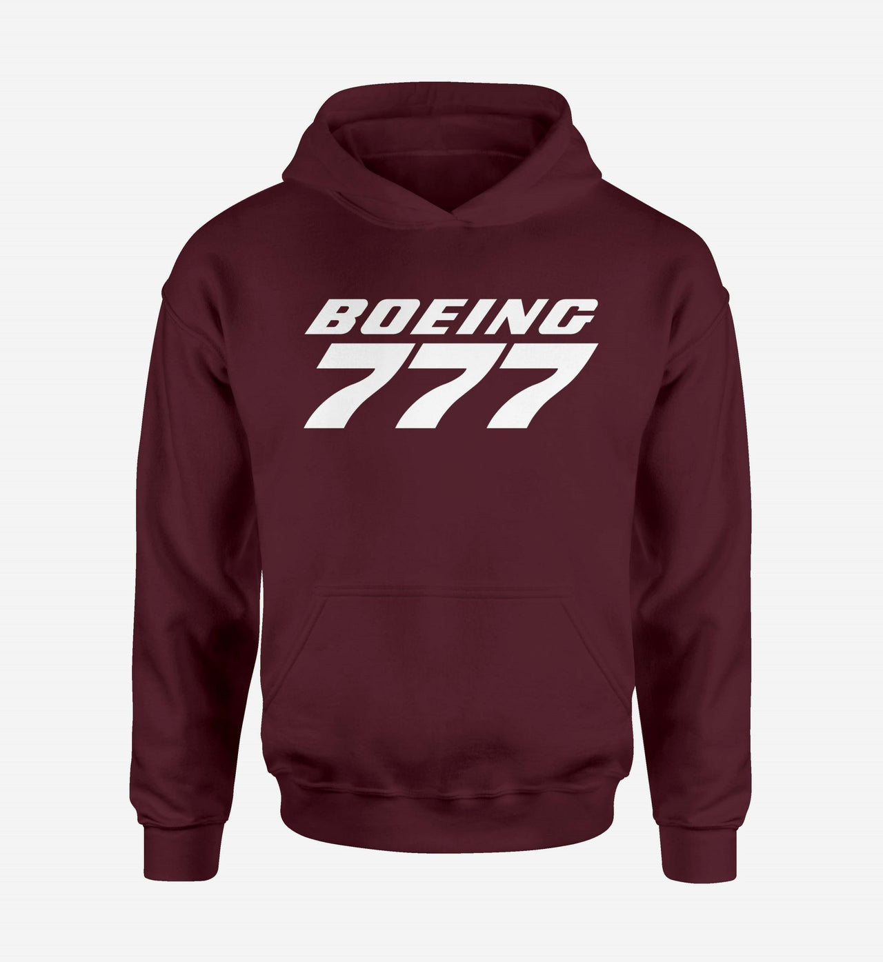 Boeing 777 & Text Designed Hoodies