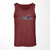 Thumbnail for Multicolor Airplane Designed Tank Tops